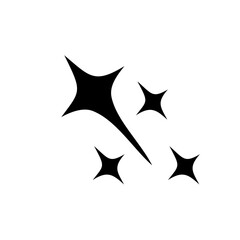 Set of stars sparkles