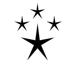 Set of stars sparkles