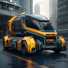 Futuristic Truck Concept Truck Cool Future Truck Design Semi Truck Commercial Truck
