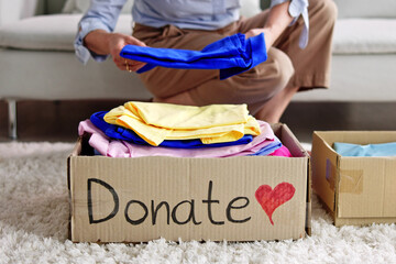 Donating Decluttering And Cleaning Up Wardrobe