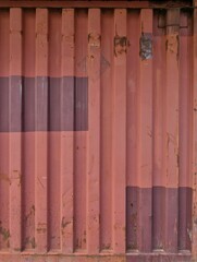 Vibrant Red Ship Container: A Texture