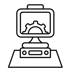 Fototapeta premium Hardware Icon