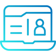 Web Portfolio vector design icon . svg