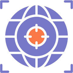 Global Target vector design icon . svg