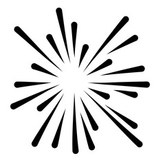 Set of firework icons