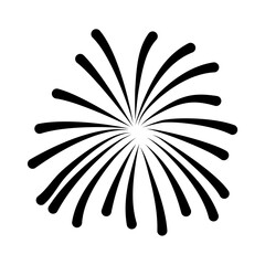 Set of firework icons