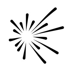 Set of firework icons