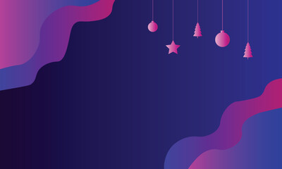 blue christmas background with pink gradient