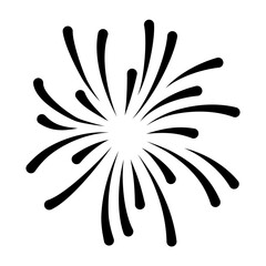 Set of firework icons