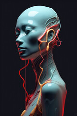 3d rendered illustration of a human head