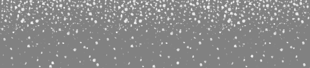 schneeflocken im nebel  panoramabild 