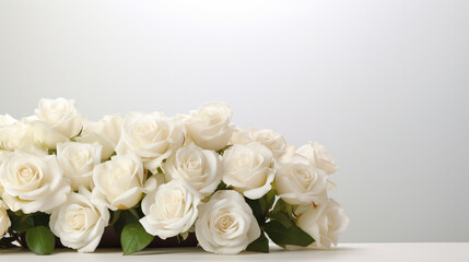Obraz premium bouquet of white roses