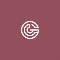 creative logo design letter CG
