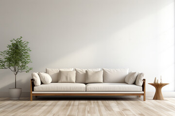 Fototapeta na wymiar Creative modern furnitures in living room.