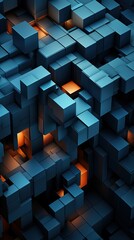 3 D render. Smartphone wallpaper background.