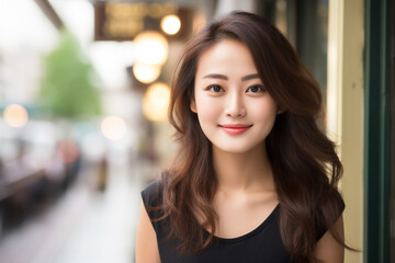若くて美しい日本人女性ポートレート