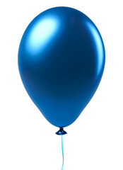 Blue balloon isolated.