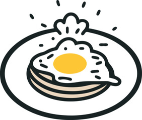 a dish of egg benedict and toast