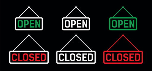 A set of stickers or icons 