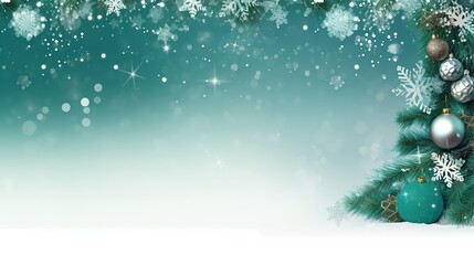 Fototapeta na wymiar Christmas background with Christmas tree. Christmas cards. AI generated.