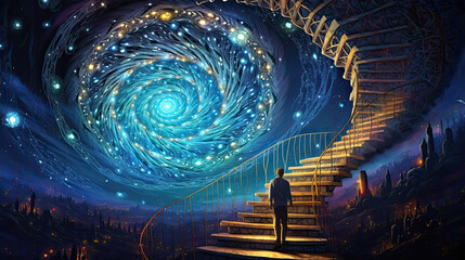 tunnel of light, fantasy background