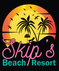 Naklejka premium Summer t shirt design