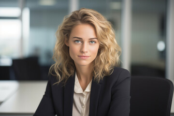 Cropped portrait of an attractive young businesswoman sitting alone in her office during the day