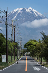 富士山に続く道