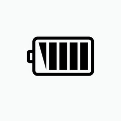 Battery Icon. Power, Energy Symbol. Applied for Design, Presentation, Website or Apps Elements.