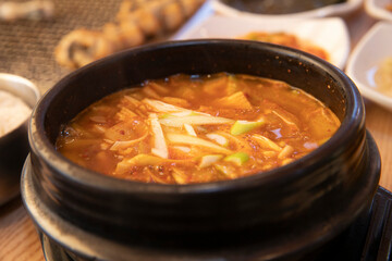 Korean Beef Brisket Soybean Paste Jjigae