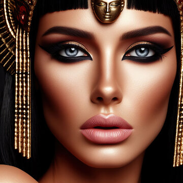 Portrait of an ancient Egyptian queen.