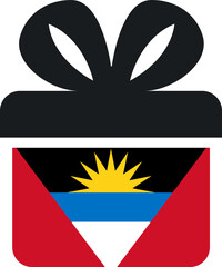 Antigua and Barbuda  flag on Gift Icon