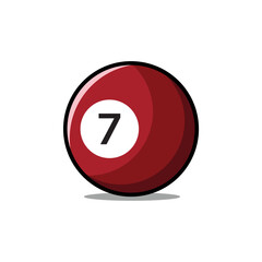 billiard ball icon design vector template