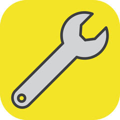 Set of Simple Construction Related Vector Line Icons. Collection of colored Outline Symbols.