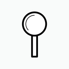 Magnifier Icon. Search, Find. Observation, Detective Symbol. Applied for Design, Presentation, Website or Apps Elements – Vector.