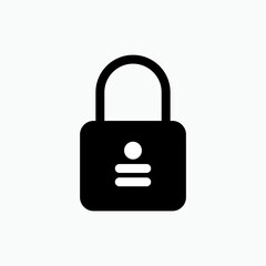 Padlock Icon. Locked Symbol - Vector.