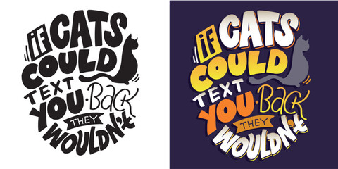 Fototapeta premium Cute funny hand drawn doodle lettering. T-shirt design, mug print.