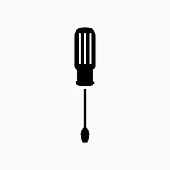 Screwdriver Icon. Repair, Tool Symbol - Vector.