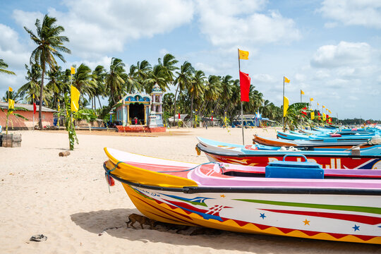 hindi temple in trincomalee beach, sri lanka