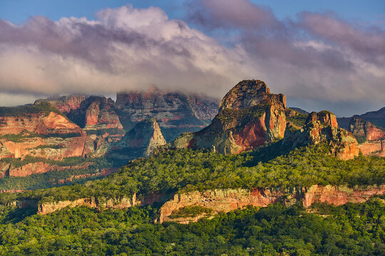 red rocks around the Chochis Bolivia