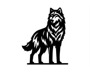 Fototapeta premium goth, logo, logotype, mark, minimal, minimalist, modern, moon, pet, pets, power, powerpoint, sport, spot, symbol, symbols, unique, wolf, wolf logo, wolf, night wolf