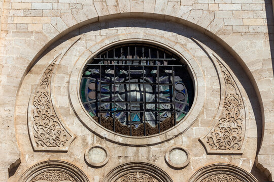 Perspective on the famous Abdullah Ibn Salam Mosque, which was formerly a Synagogue. Oran, Algeria.