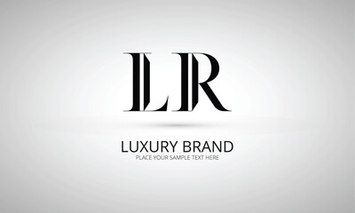 LR L lr initial logo | initial based abstract modern minimal creative logo, vector template image. luxury logotype logo, real estate homie logo. typography logo. initials logo - obrazy, fototapety, plakaty