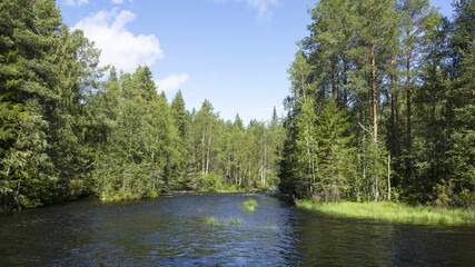 Finnish Karelia is a beautiful country full of forests and lakes.