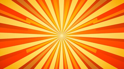 Retro-Inspired 60s and 70s Sunburst Graphic Print with Groovy Background Vibes