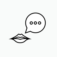 Comment Icon. Opinion Symbol  - Vector.