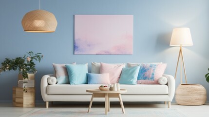 modern living room with sofa  generated by AI
