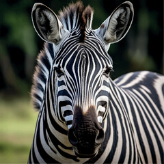 Fototapeta na wymiar high resolution Illustration of a African zebra