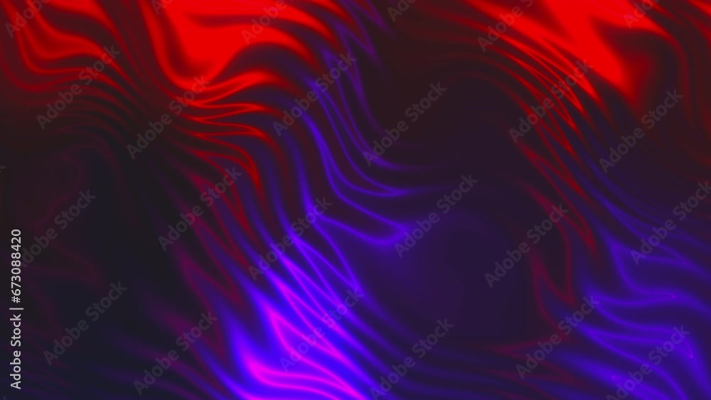Poster waving neon lines. computer generated 3d render