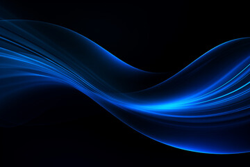 abstract blue wave background - dynamic backdrop